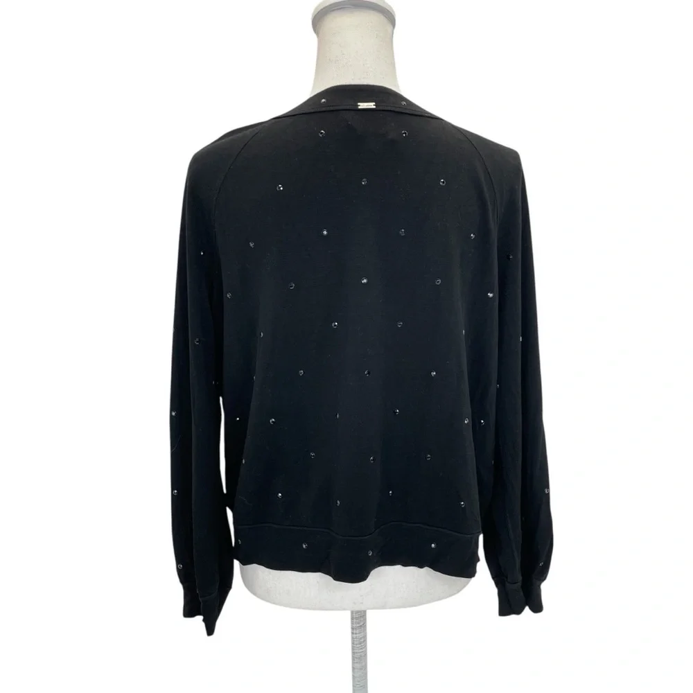 St. John Cardigan Jacket Large Black